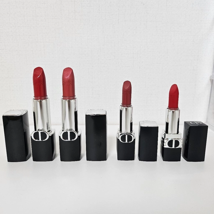 디올 립스틱 루즈디올 2개 +미니루즈디올2개 +디올파우치2개 일괄판매 이미지