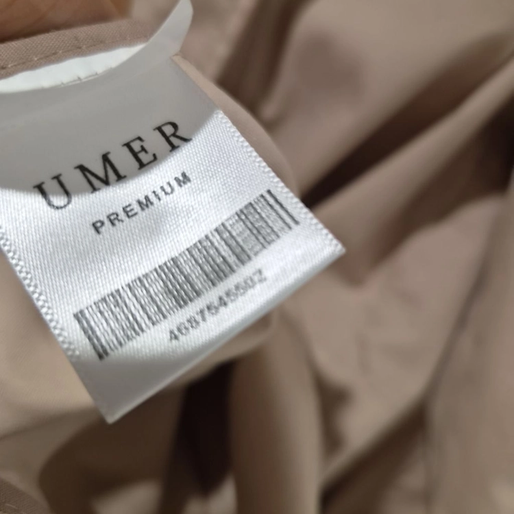 유메르(UMER) 프리미엄 노카라 롱 트렌치 코트 (베이지 / F) 이미지