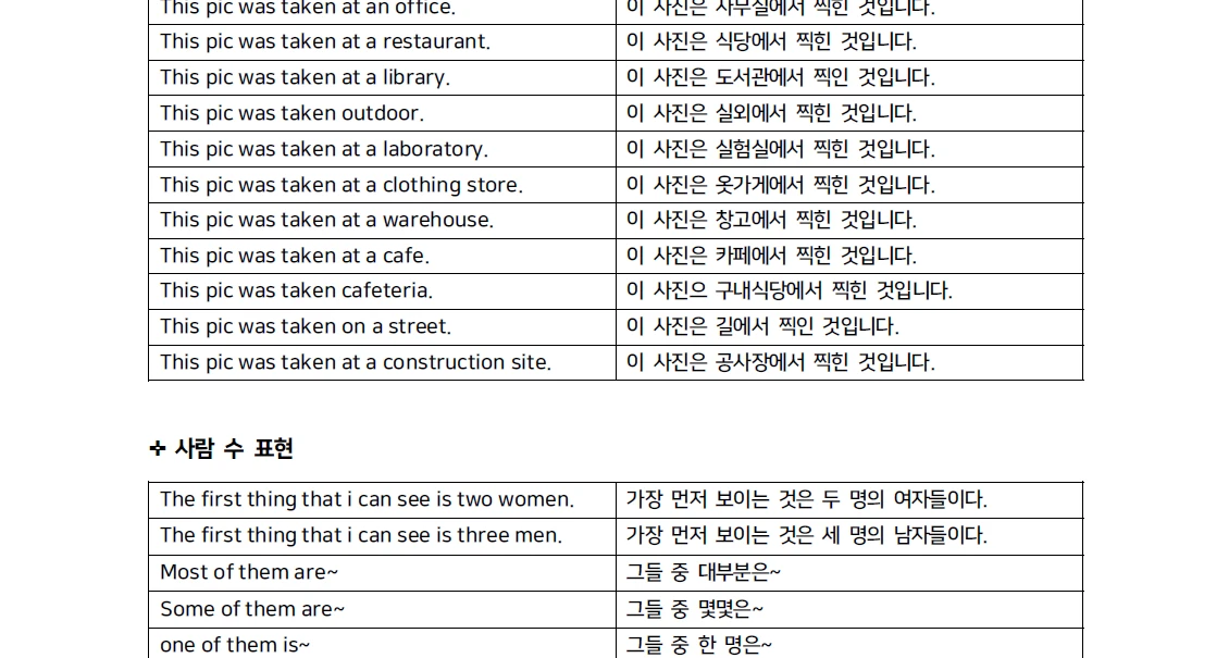 토익스피킹(토스) 레벨 6 단기 완성 자료집 판매 이미지