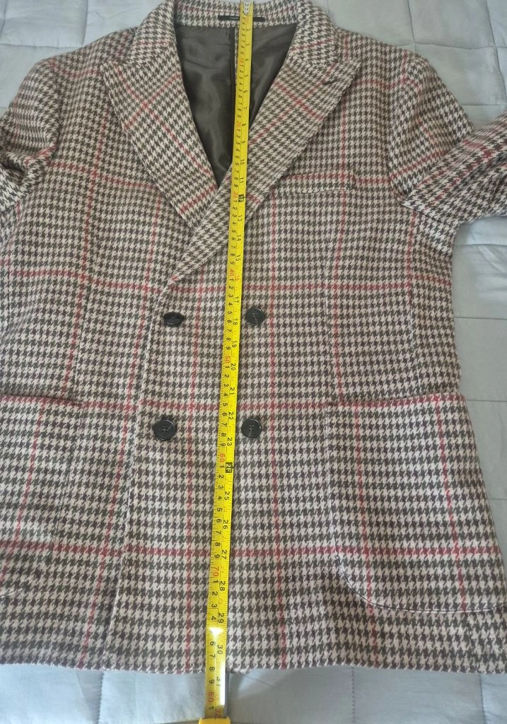 ZARA 자라 모로코산 하운드투스 건 클럽 체크 자켓 이미지