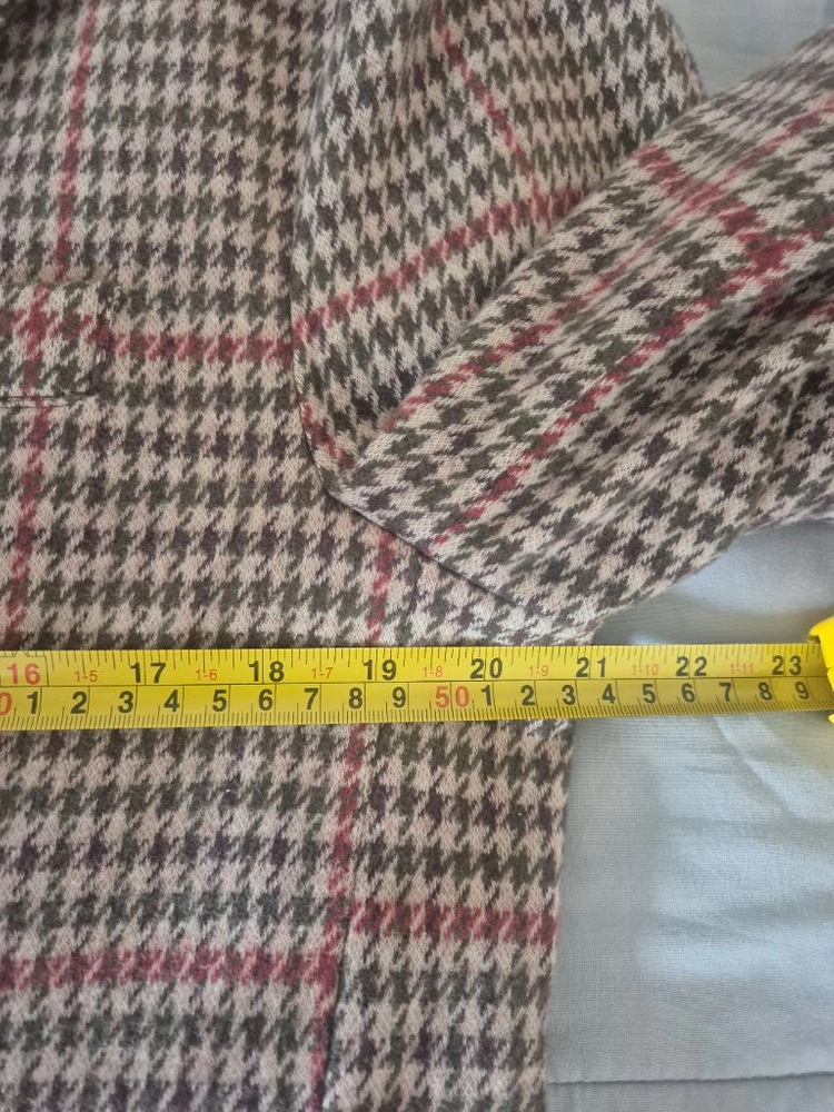 ZARA 자라 모로코산 하운드투스 건 클럽 체크 자켓 이미지