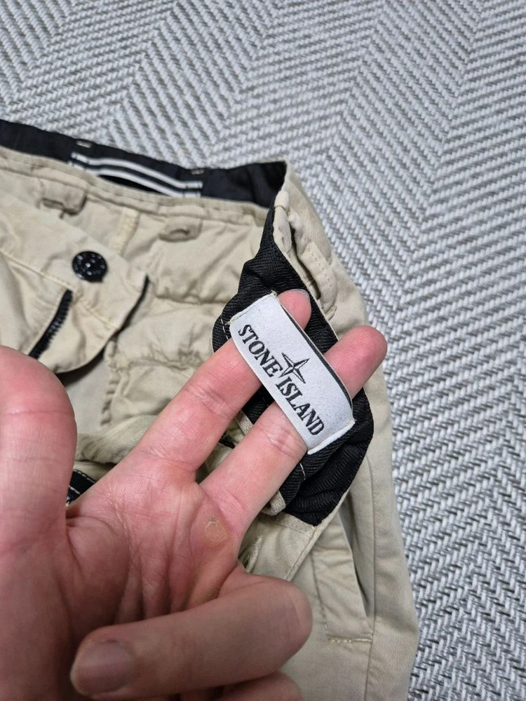 한글택 새상품급 29-30 스톤아일랜드 카고바지 베이지색 M 이미지