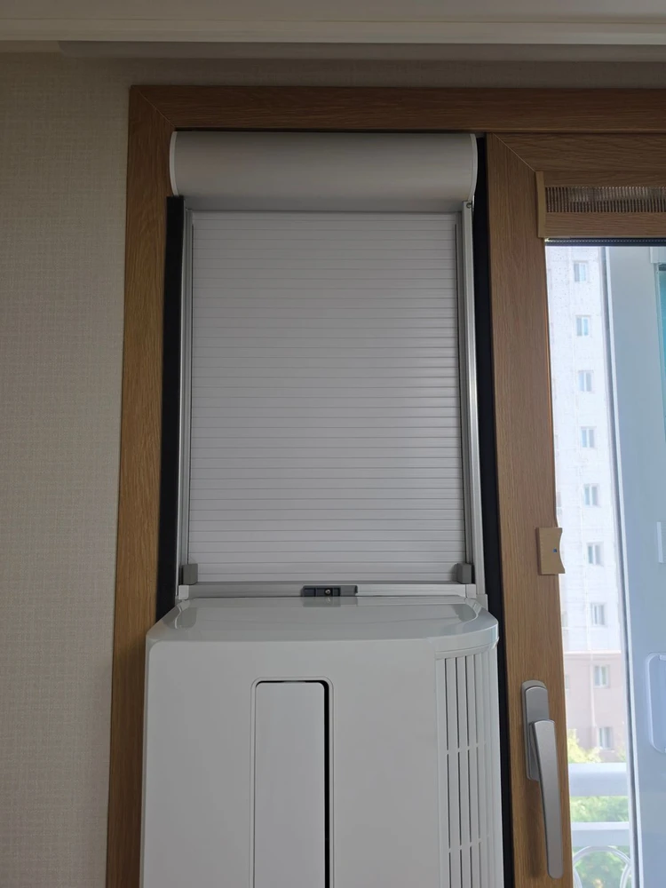 [S급 상태]삼성 윈도우핏 창문형 에어컨(설치키트, 마감판 풀구성, 승용차 수납 가능) 이미지