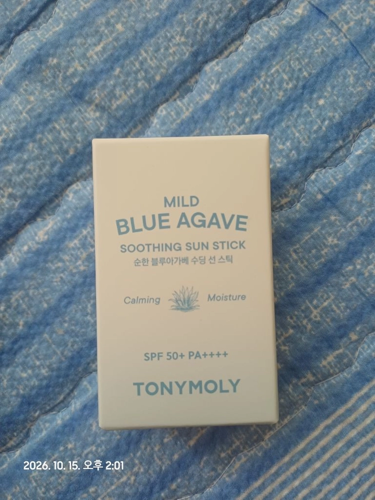 미개봉) 토니모리 블루 아가베 수딩 선스틱 SPF50+ PA++++ 이미지