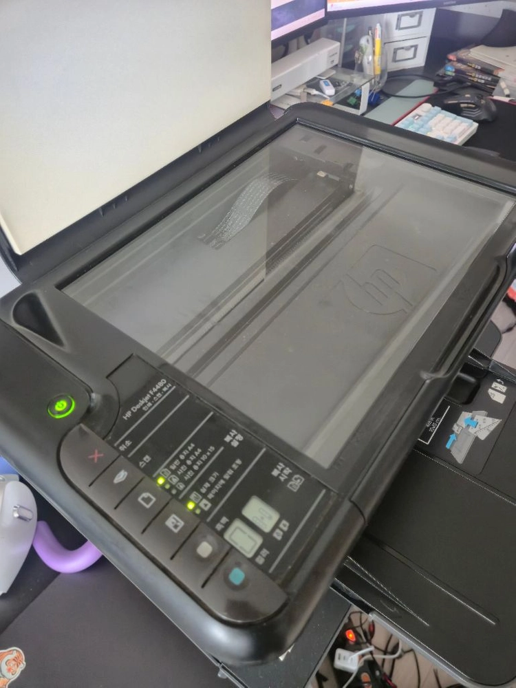 HP 잉크젯 복합기 F4580 인쇄 프린터, 스캐너, 복사 기능 깨끗하고 작동잘됩니다 이미지