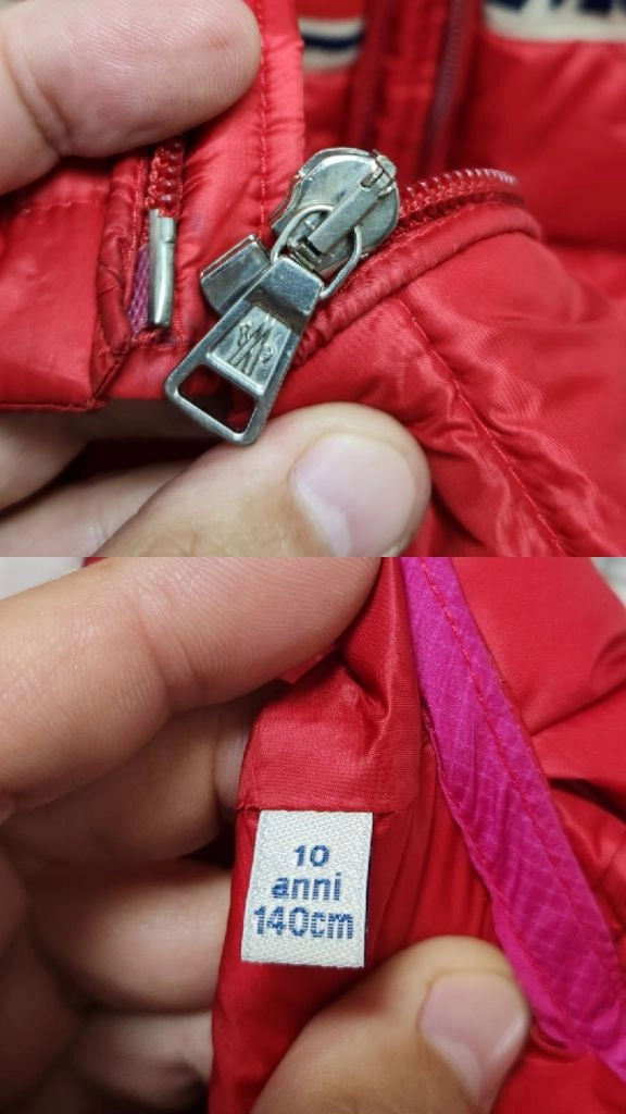 [10y/정품] 몽클레어 키즈 패딩조끼 레드 이미지