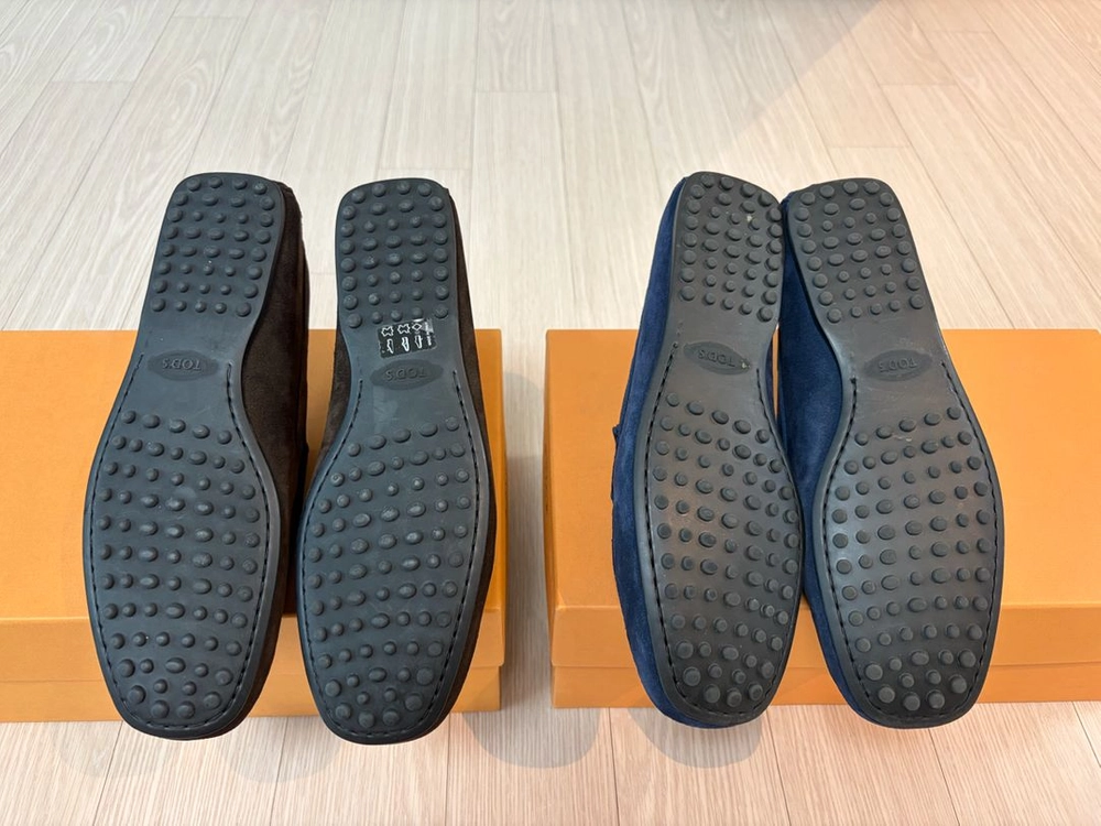 토즈 TODS 시티 고미노 드라이빙 슈즈 스웨이드 로퍼 2켤레 일괄 (UK 6.5) 이미지
