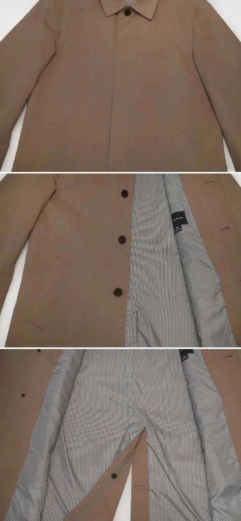 클럽 모나코 시그니쳐 히든버튼 브라운 맥코트 자켓 (M / 100) 이미지