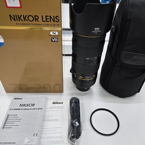 니콘 정품 af-s 70-200mm f2.8 FL VR 상태좋은 박스셋 렌즈 판매합니다 이미지