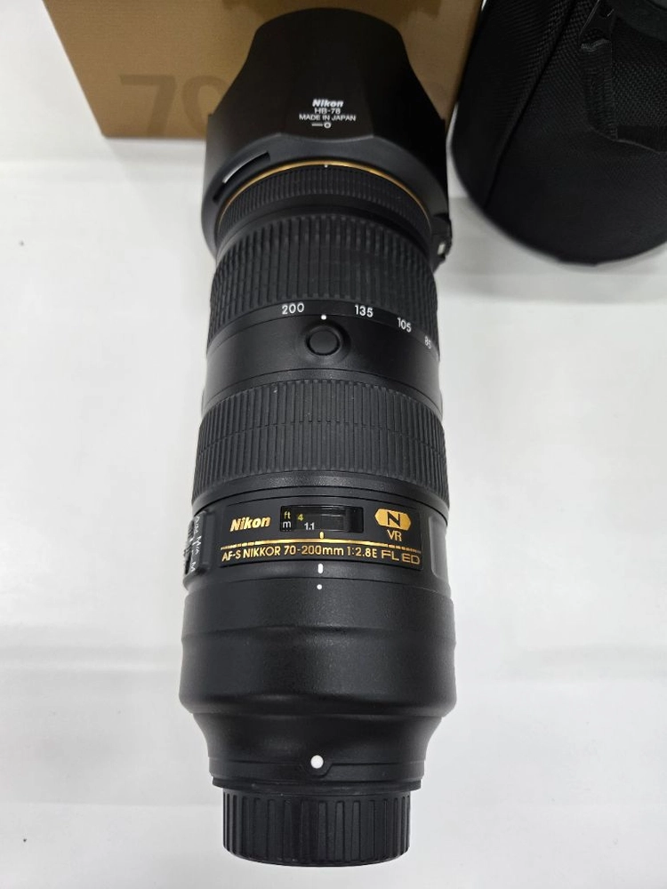 니콘 정품 af-s 70-200mm f2.8 FL VR 상태좋은 박스셋 렌즈 판매합니다 이미지