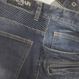BALMAIN 발망(사방스판) 바이커진 W33 실측(No.633)S급! 두께감있음! 이미지