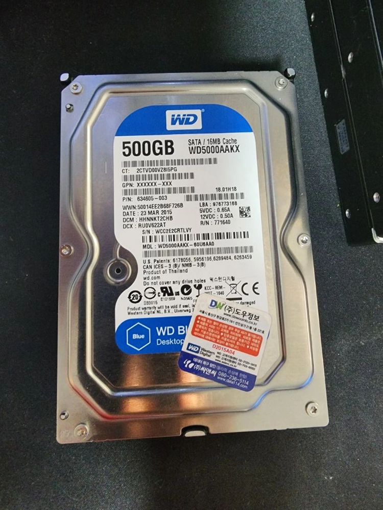 wd 3t 퍼플 cctv hdd 팝니다 이미지