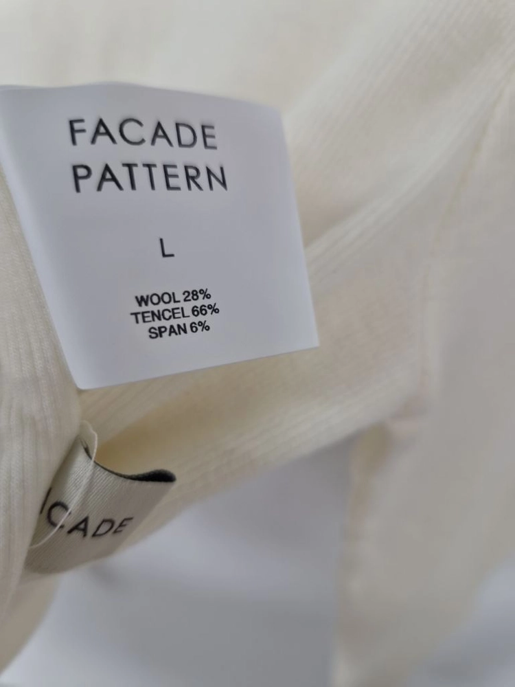 파사드패턴(FACADE PATTERN) 텐셀 울 슬림 터틀넥 폴라티 이미지