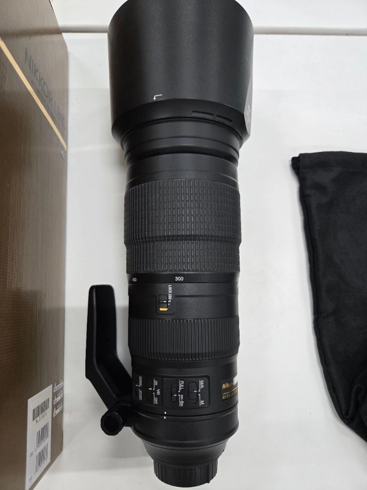 니콘 정품 af-s 200-500mm f5.6 vr 상태좋은 렌즈 박스셋 판매합니다 이미지