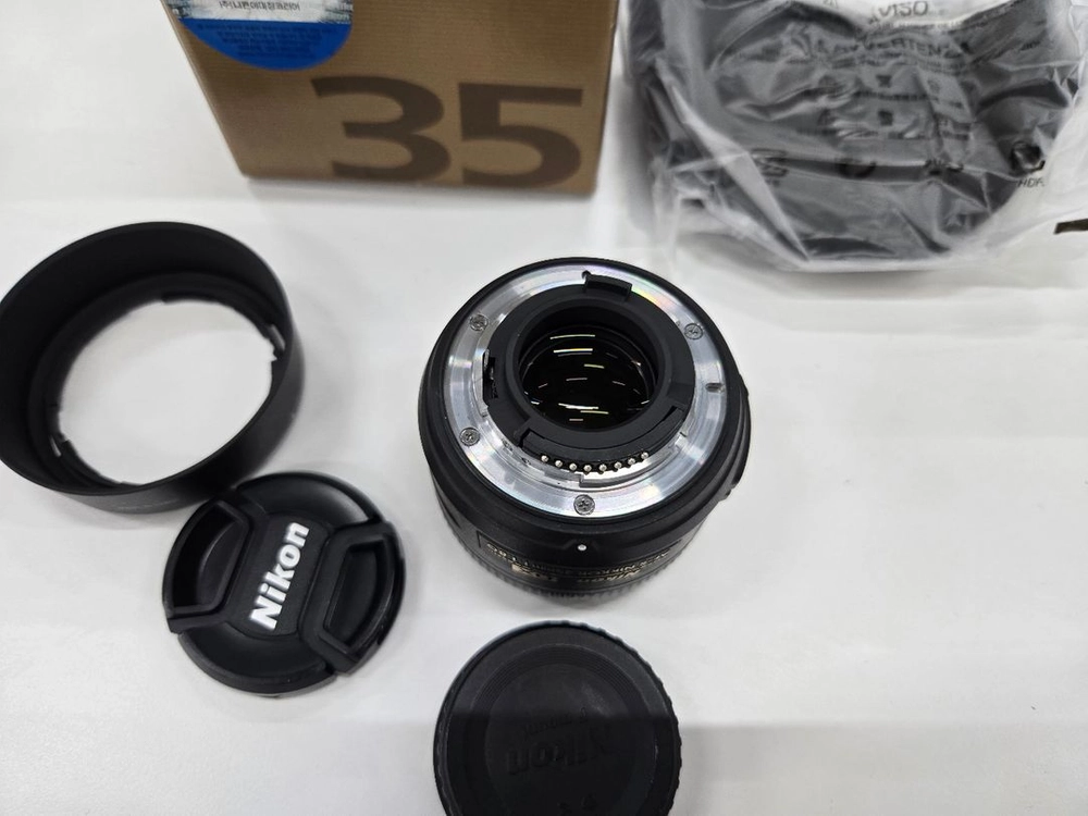 니콘 af-s 35mm f1.g 35.8g 상태좋은 렌즈 박스셋 판매합니다 이미지