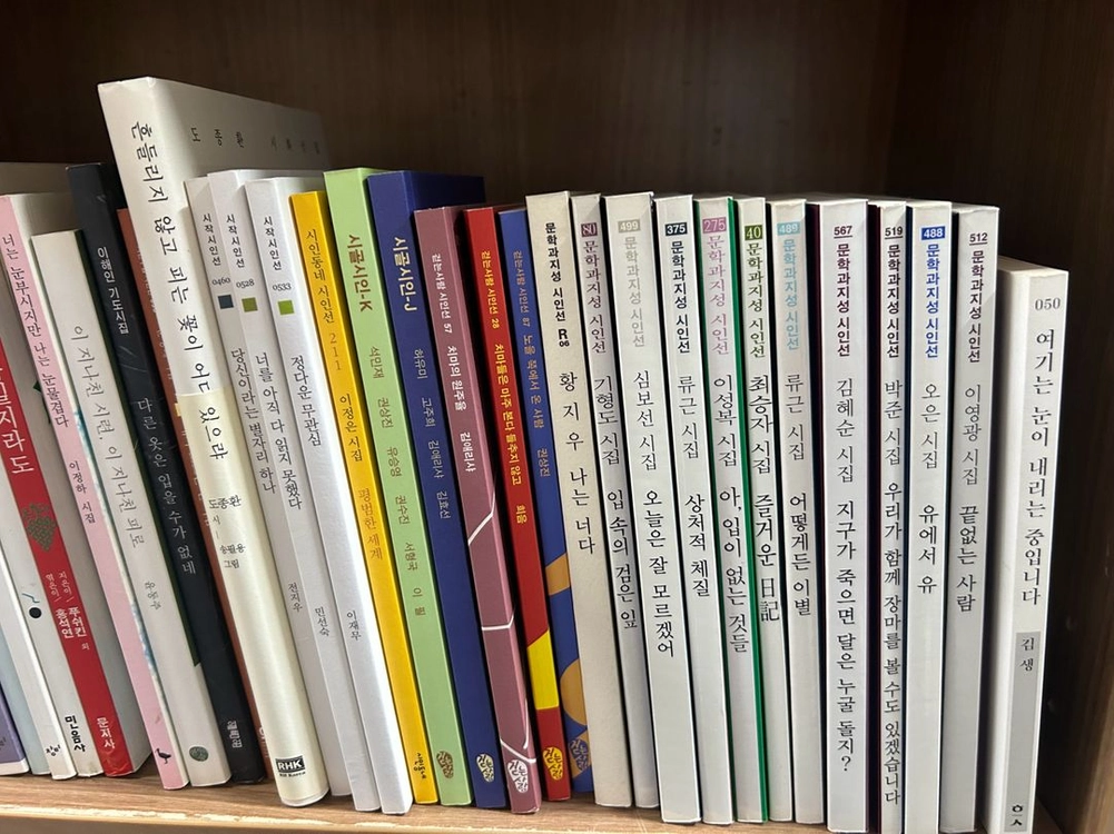 각종시집 문학과지성시인선,문학동네시인선, 창비시선 등 이미지