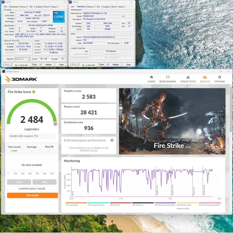 25일까지만 판매) 보증O) 기가바이트 B760M-DS3H D5팝니다 이미지