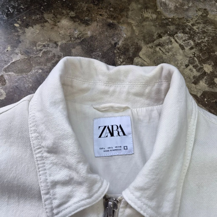 L) ZARA 자라 블루종 자켓 봄버 점퍼 이미지