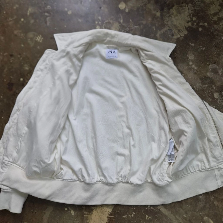 L) ZARA 자라 블루종 자켓 봄버 점퍼 이미지
