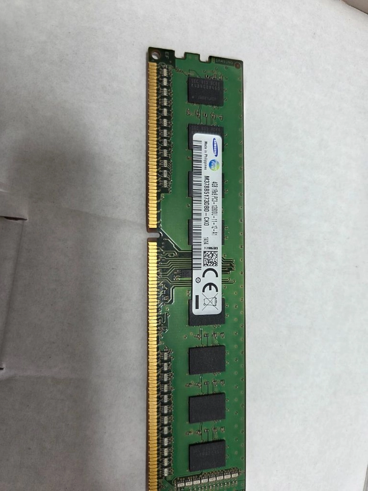 삼성 DDR3 4GB PC3-12800U 데스크톱 RAM (작동 여부 미확인) 이미지