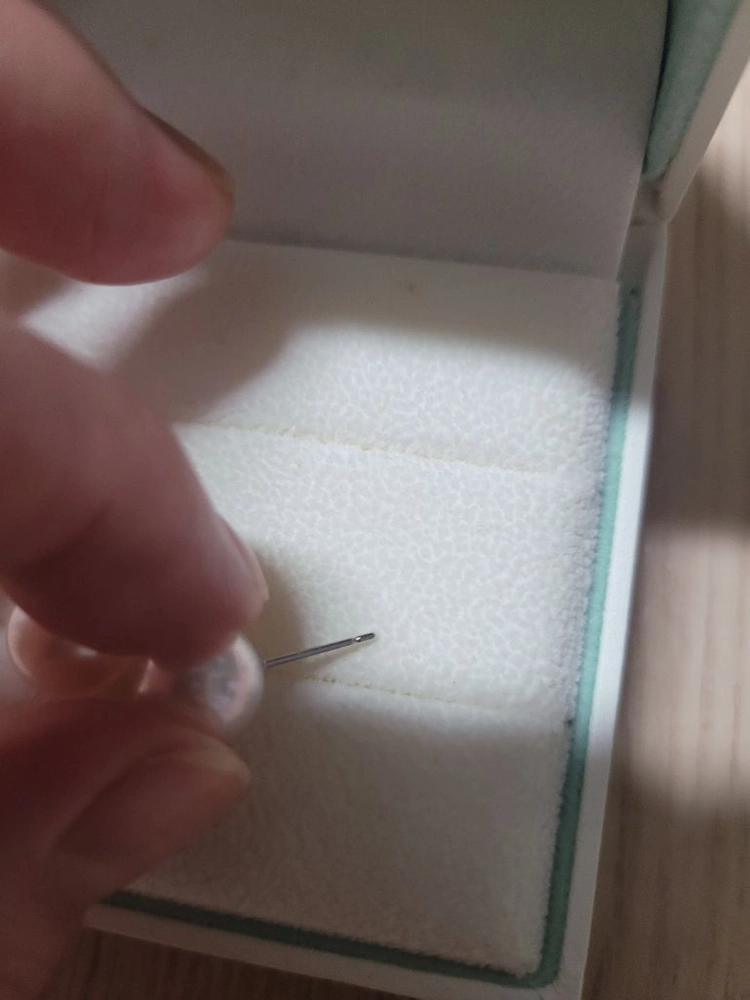 아코야 진주 귀걸이 9mm 화이트골드 14k (에눌 답 안함) 이미지