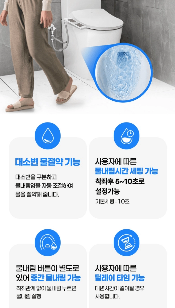 [미사용] 이누스 자동물내림 비데 IST-N910AFS 판매합니다 이미지