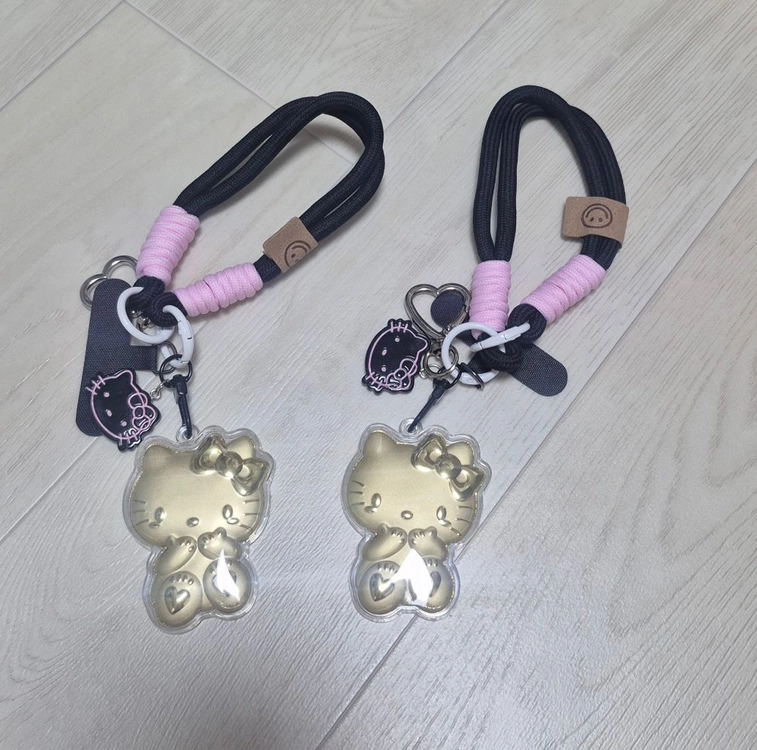 키티 순금 키링 2종 새상품 이미지