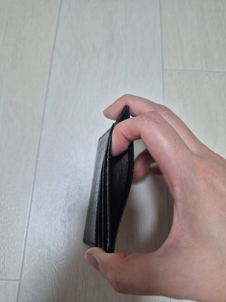 크롬스타일 카드지갑 새상품 이미지