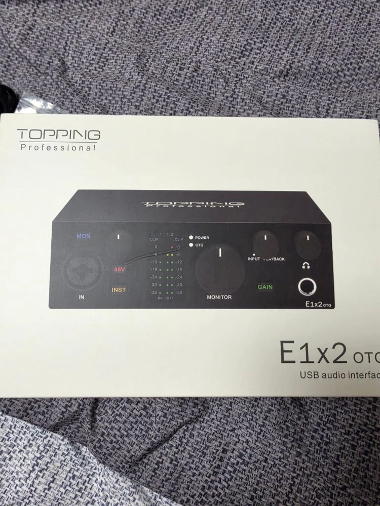 (새상품)Topping E1x2 OTG USB 오디오 인터페이스 - 안심되는 중고거래