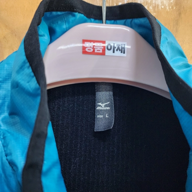 미즈노 남성 브레스써모 기모 안감 립스탑 바람막이 점퍼 블루 100 이미지