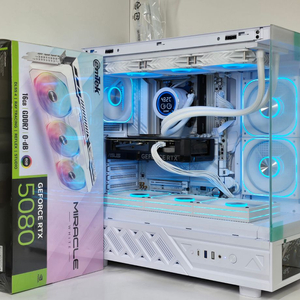 (9850X3D RTX5080 미라클 새제품) 32GB, B850, 수랭,1250W GOLD, 방송게이밍컴퓨터본체 이미지