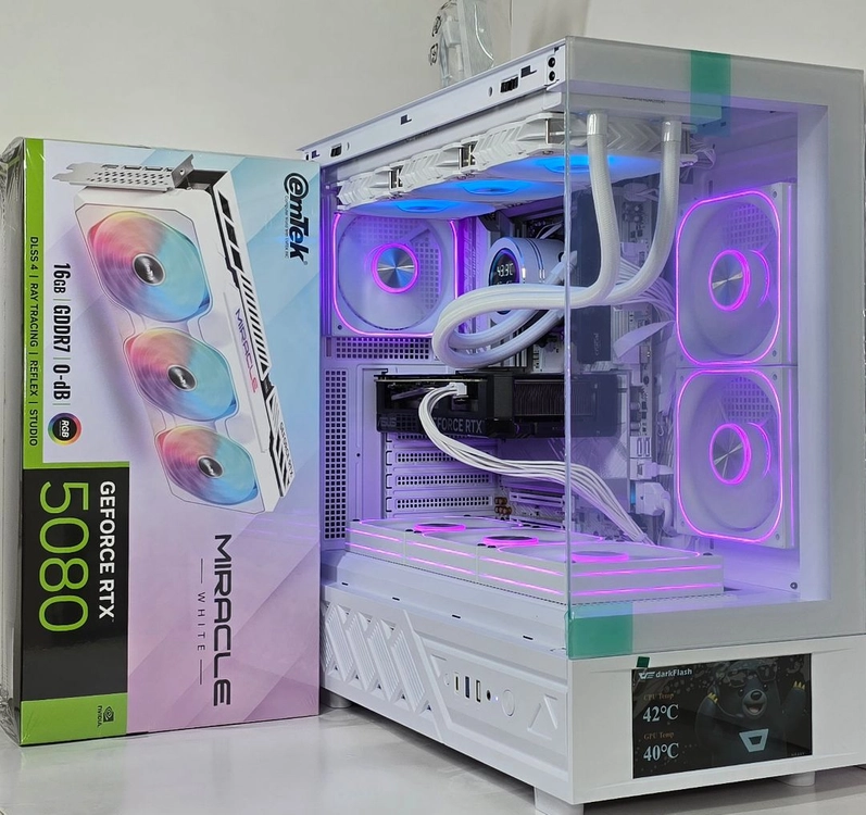 (9850X3D RTX5080 미라클 새제품) 32GB, B850, 수랭,1250W GOLD, 방송게이밍컴퓨터본체 이미지