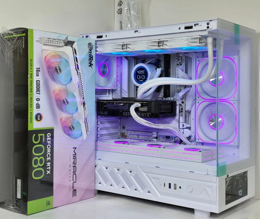 (9850X3D RTX5080 미라클 새제품) 32GB, B850, 수랭,1250W GOLD, 방송게이밍컴퓨터본체 이미지