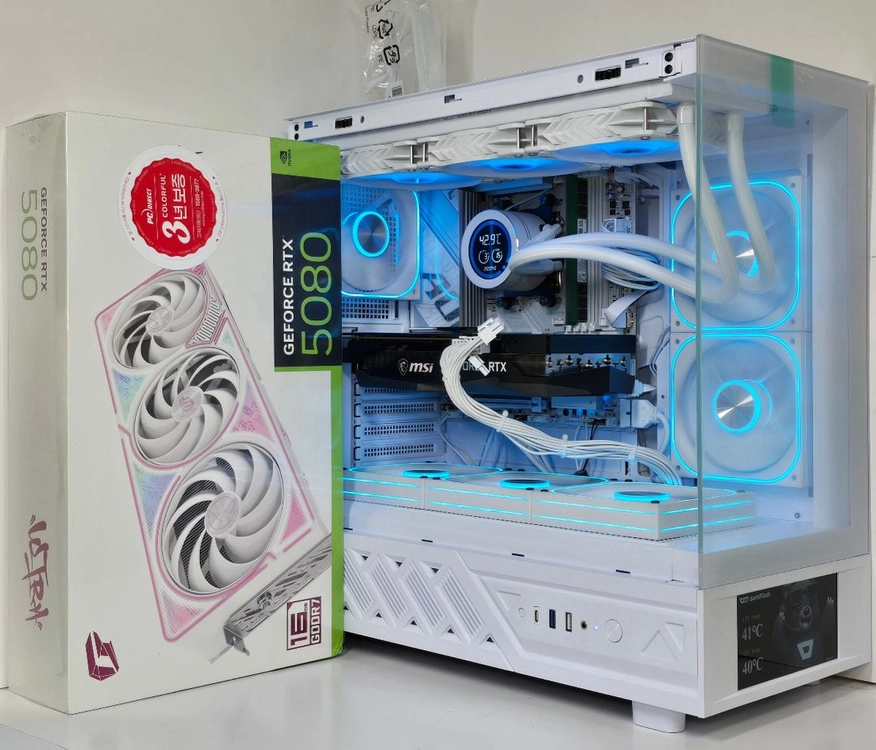 (9850X3D RTX5080 미라클 새제품) 32GB, B850, 수랭,1250W GOLD, 방송게이밍컴퓨터본체 이미지
