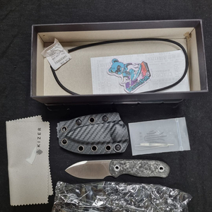 Kizer Dropbear Fixed Carbon Fiber 나이프 이미지