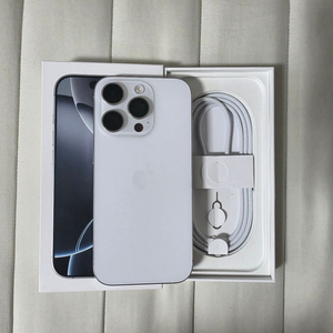 (새상품급) 아이폰 16 프로 256GB 화이트 풀박 이미지