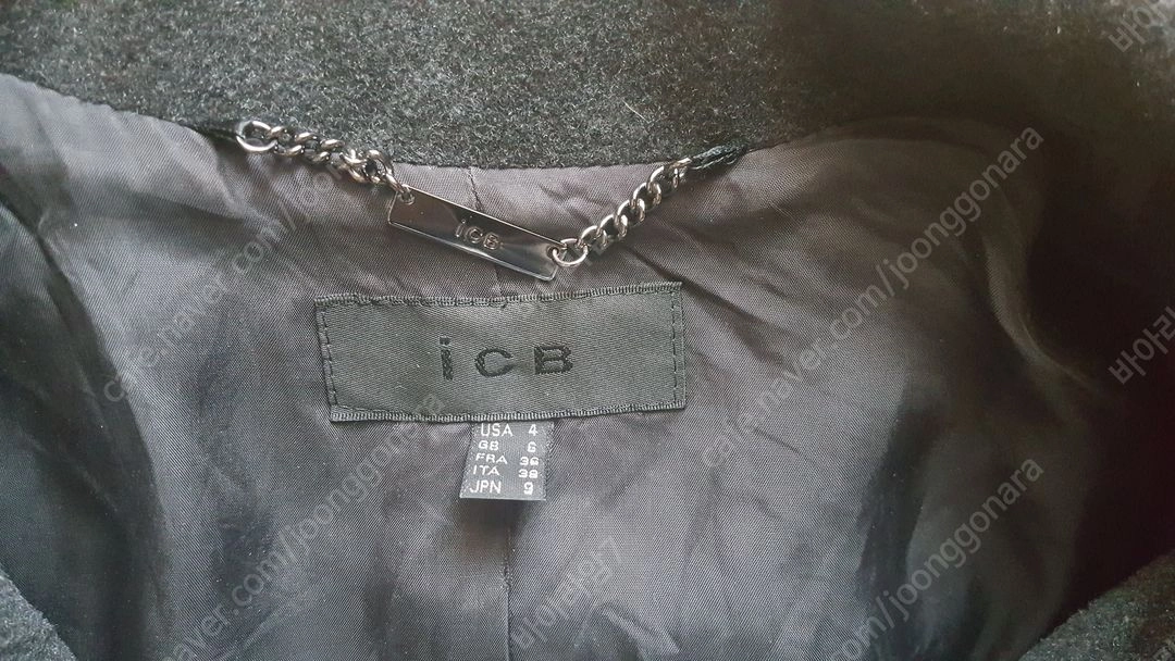 여성 55 66 코트 반코트 롱코트 롱재킷 캐시미어 모직 울 지컷 ICB 이미지