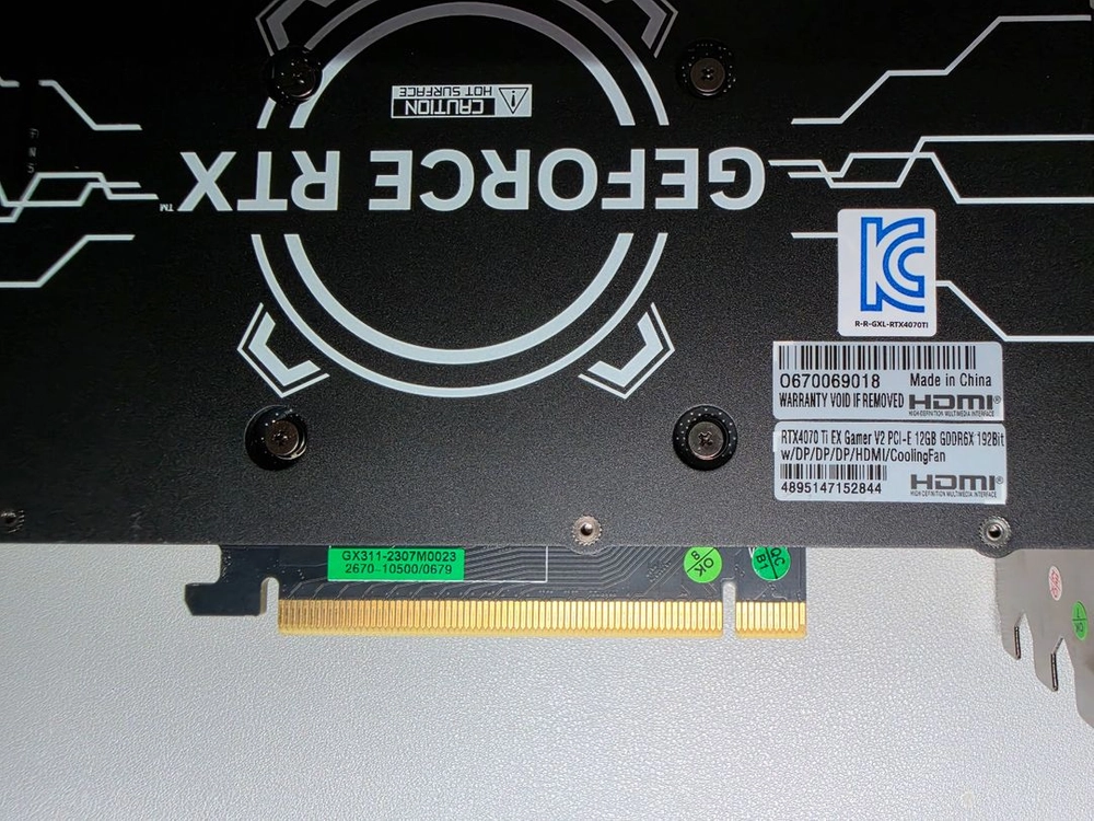 RTX4070TI EX GAMER BLACK OC V2 D6X 12GB 이미지
