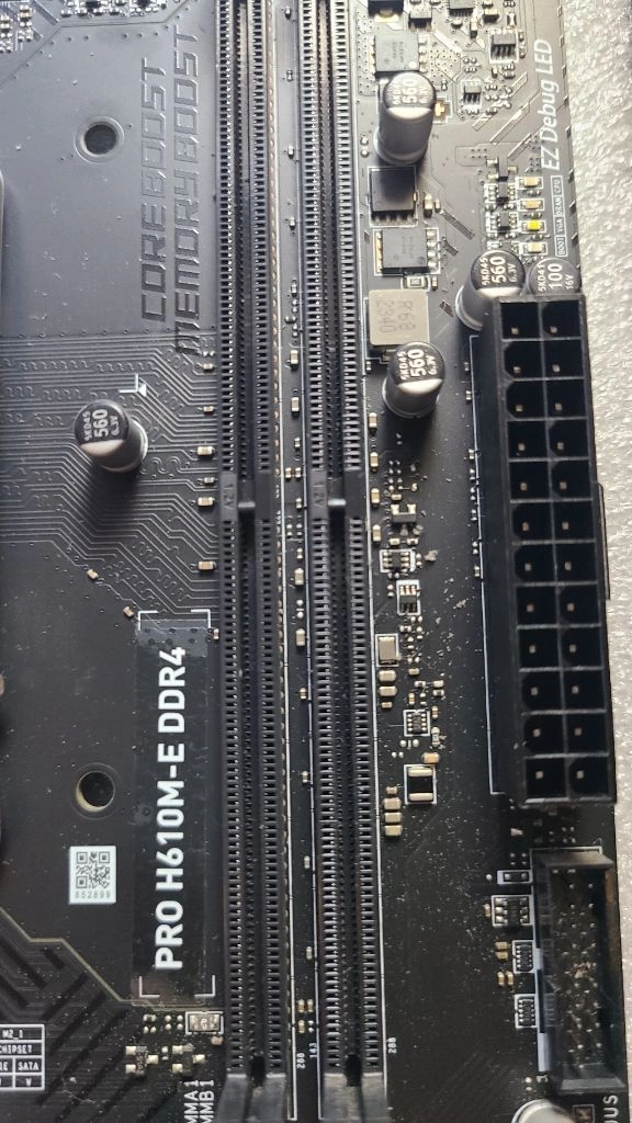 인텔 14400F CPU + DDR4용 MSI H610M E 메인보드 이미지