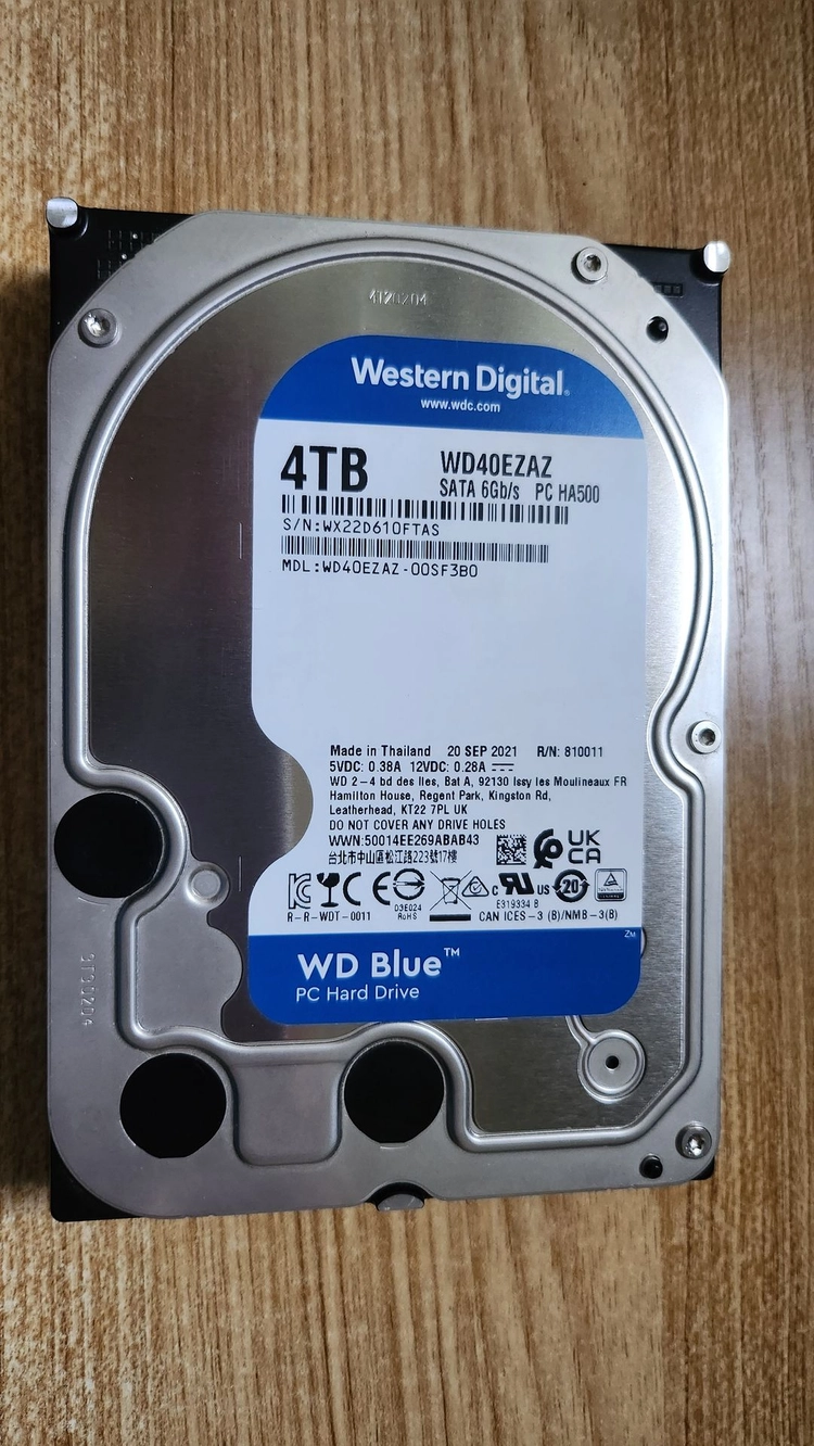 WD Blue 4TB HDD 하드디스크 (표면검사 쓰기테스트 완료) 이미지