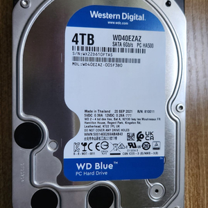 WD Blue 4TB HDD 하드디스크 (표면검사 쓰기테스트 완료) 이미지