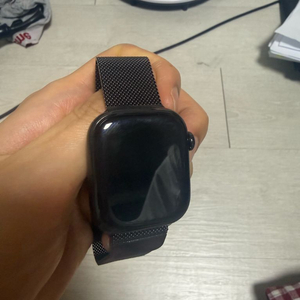 애플워치 11 슬레이트 티타늄 42mm +밀레니즈 루프 이미지
