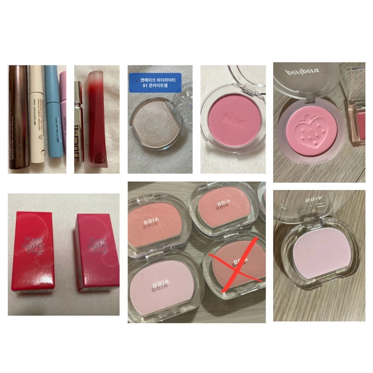 클리오 자두자두 제철이야 + 웨이크메이크 라벤더핑크 블러링 / 립 치크 / 쿨톤 여쿨 브라이트 단종 섀도우 팔레트 이미지
