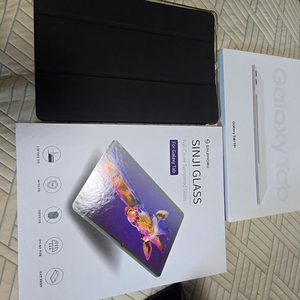 갤럭시 탭9+ 256gb wifi 실버 박스풀셋+정품북커버키보드 이미지