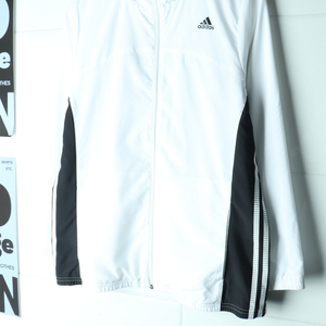 (L-XL) 아디다스 집업 바람막이 점퍼자켓 흰검 이미지