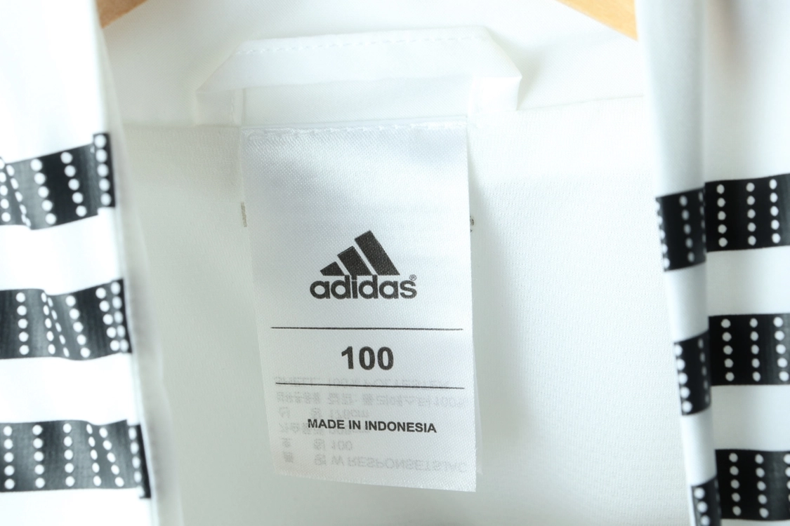 (L-XL) 아디다스 집업 바람막이 점퍼자켓 흰검 이미지