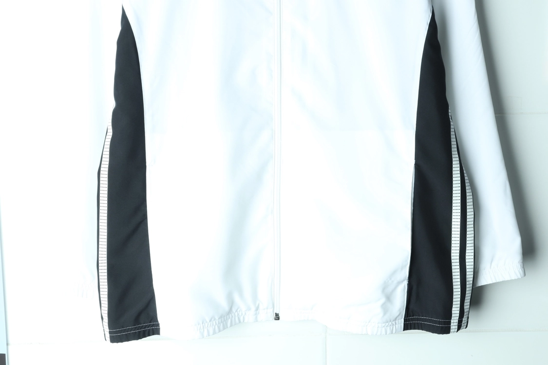 (L-XL) 아디다스 집업 바람막이 점퍼자켓 흰검 이미지
