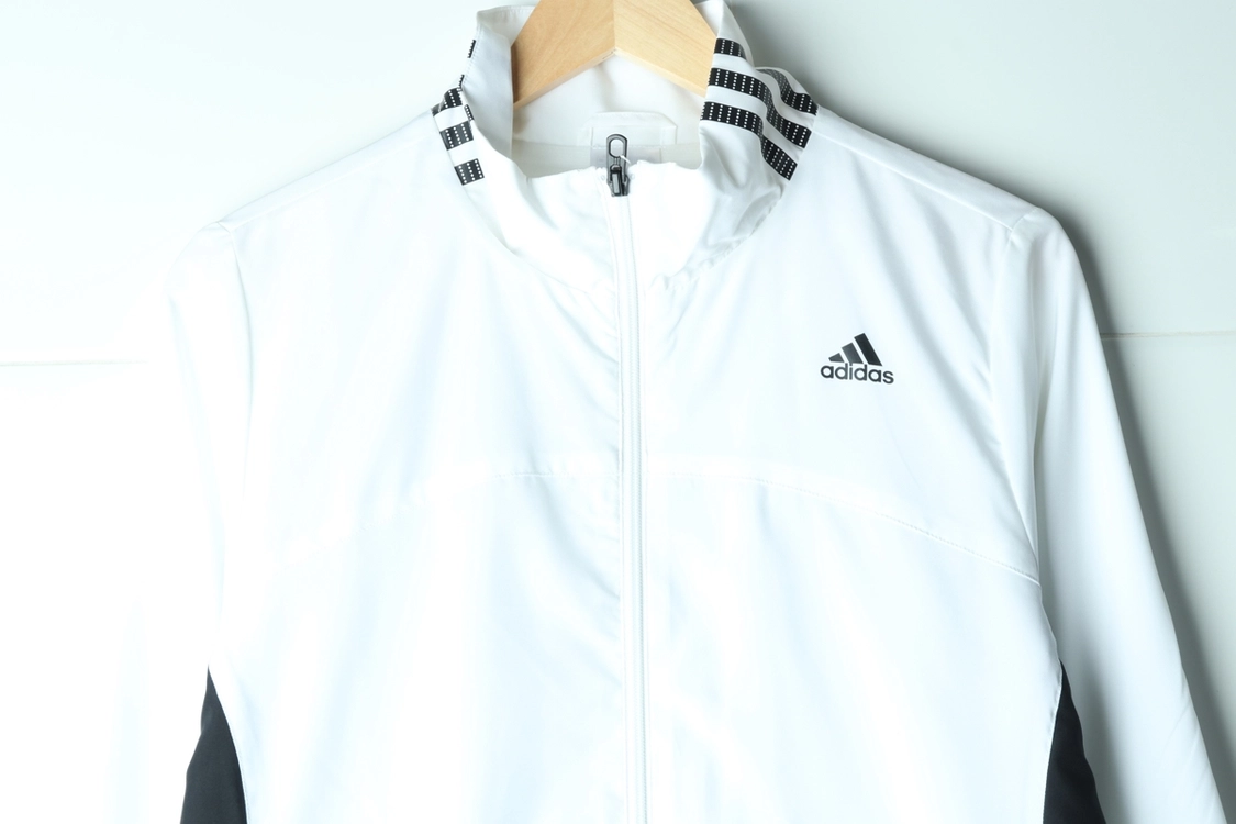 (L-XL) 아디다스 집업 바람막이 점퍼자켓 흰검 이미지