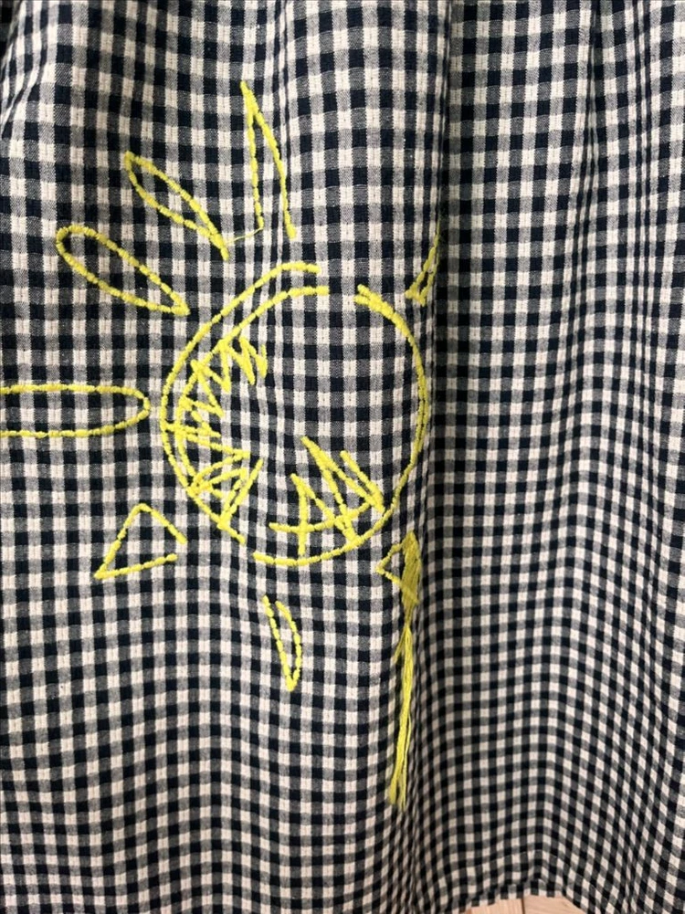 미라미카티 체크 셔츠 원피스 이미지