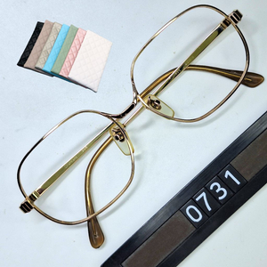 샤르망 Charmant 226 안경테 안경 52mm 골드 스퀘어 여성용 일본 수입 제조 빈티지 레트로 Y2K 클래식 이미지